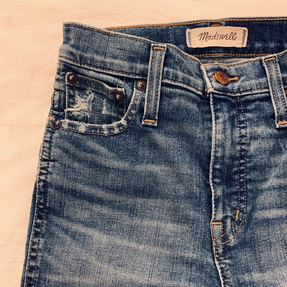 Madewell denim // 10” high-rise skinnies